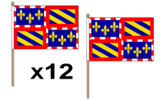 Burgundy Hand Flags